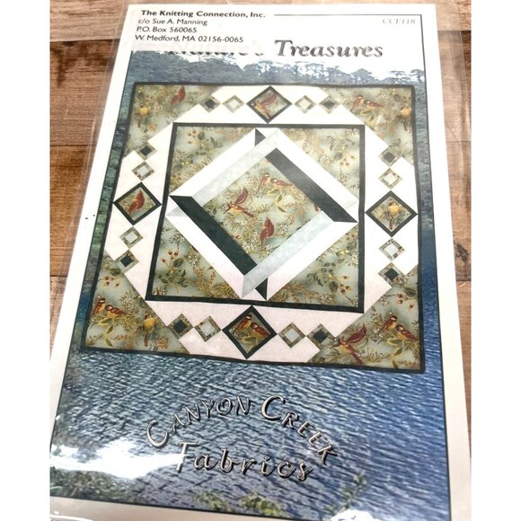 Canyon Creek Fabrics Treasures Quilt Pattern Birds & Nature Design - Picture 2 of 2
